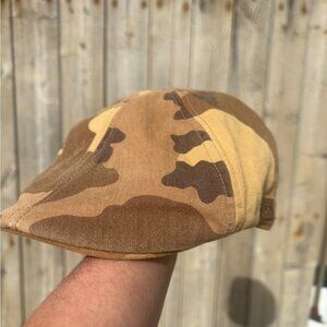 Angela & William Camo Cotton Newsboy Cap MilitaryInspired
